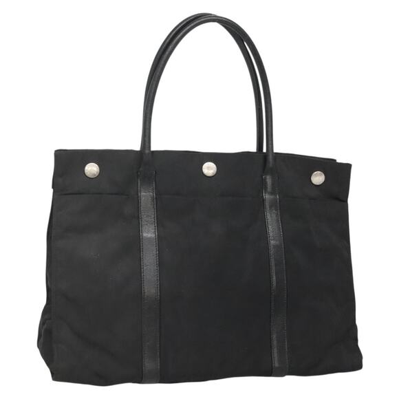 PRADA Hand Bag Nylon Black Silver - Picture 1 of 12